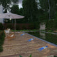 4Pcs Solar LED Pathway Driveway Ground Light