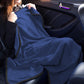 2-in-1 Travel Blanket and Pillow with Hand Luggage Belt and Backpack Clip