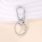4 Pcs Metal Keychain Key Ring Clip Holder for Home Car Keys and Bags