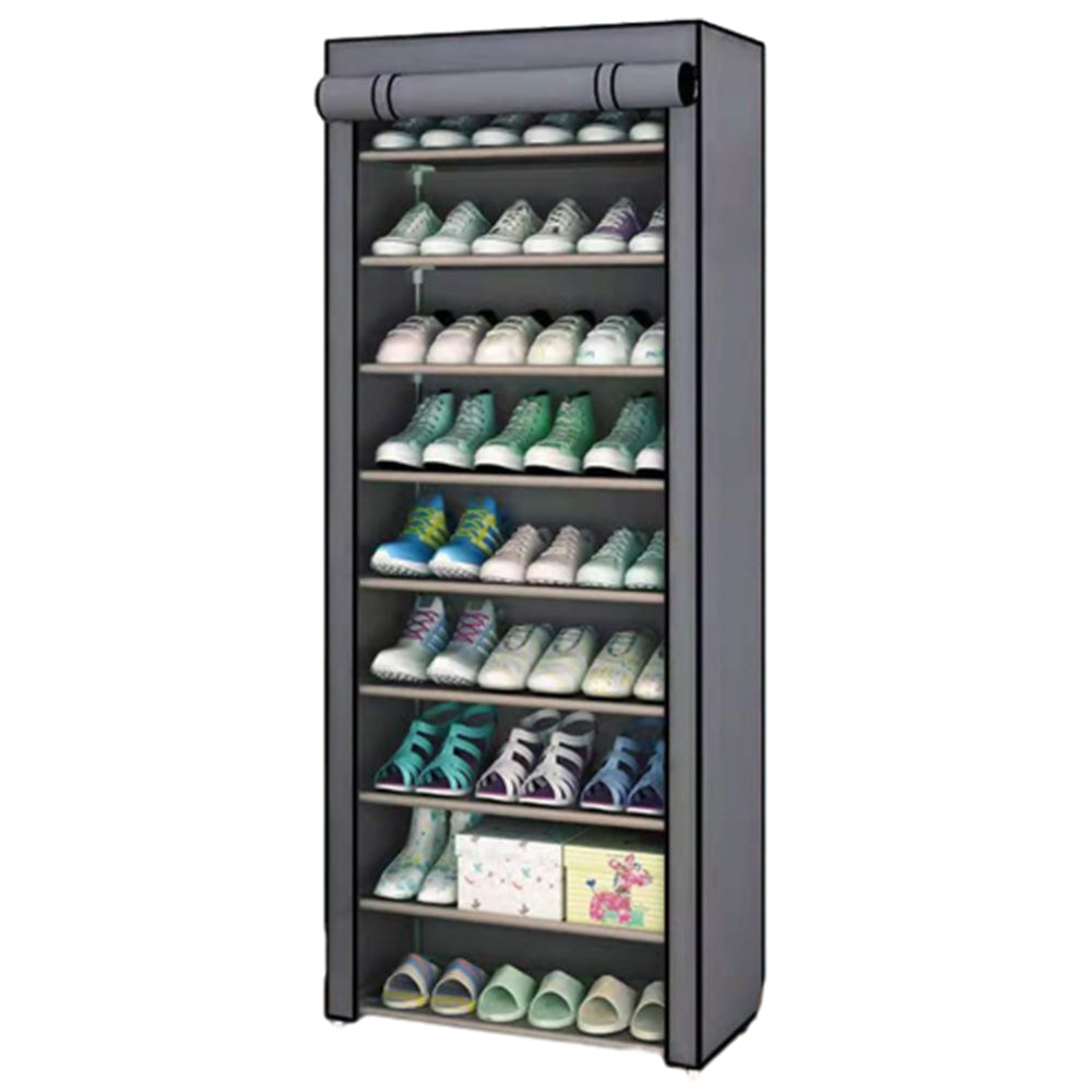 10-Layer Portable Shoe Storage Rack Cabinet
