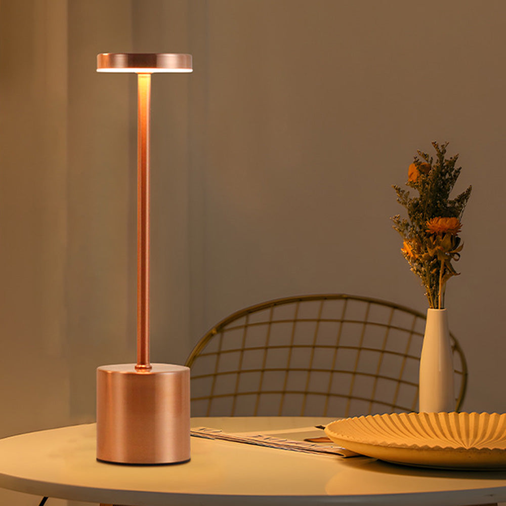 Three Color Rechargeable Touch Cordless Table Lamp for Dining Room
