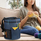 Portable Knitting Crochet Storage Bag with Shoulder Strap
