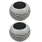 2Pcs Hollowed Shadow Outdoor Solar Lamp