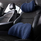 Set of Car Seat Memory Foam Lumbar Back Support and Neck Pillow