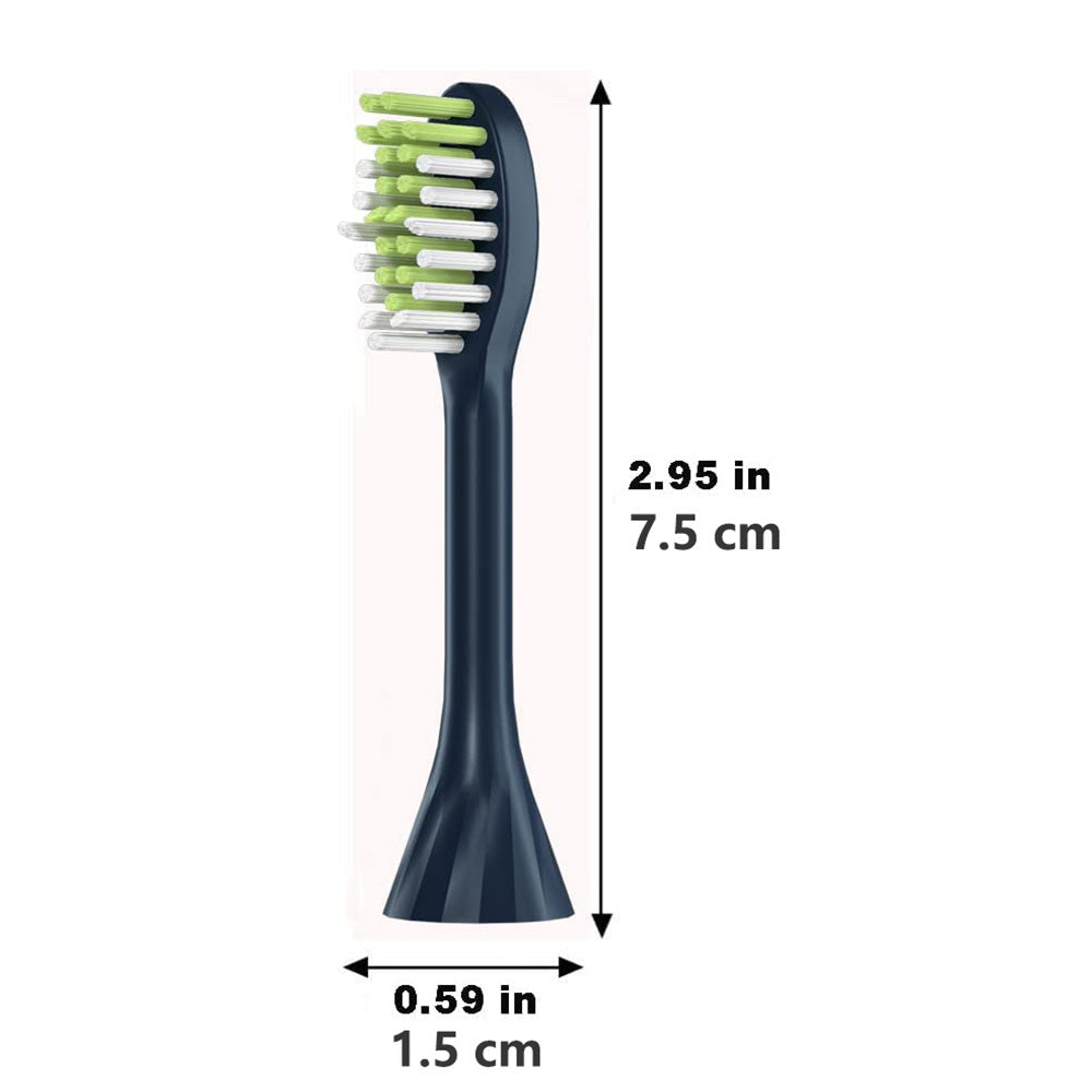 4Pcs Toothbrush Replacement Heads and Head Covers for Philips HY1100/1200/One Series