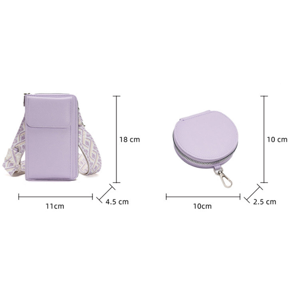 PU Leather Cell Phone Purse Small Crossbody Bags With Credit Card Slot
