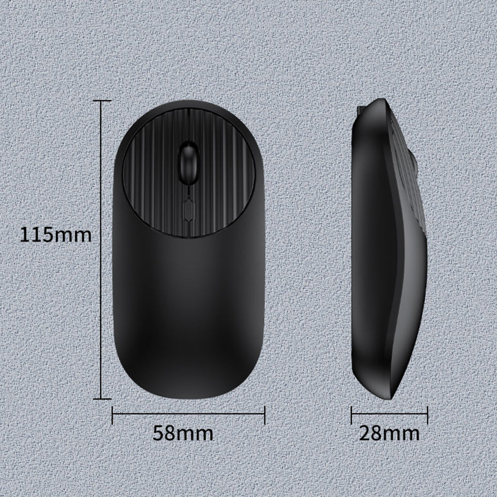 Foldable Wireless Keyboard Mouse Set Tri-Mode Bluetooth 2.4G Rechargeable