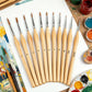 11 PCS Artist Paint Brush Set Detail Painting Brush for Watercolor Acrylic Oil