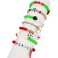 Colorful Soft Clay Football World Cup Bracelets Set for Aldults Soccer Fans
