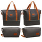 2Pcs Expandable Overnight Travel Duffel Bag Set Weekender Bag with Toiletry Bags