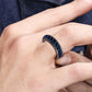 Fidget Rings Anxiety Spinner Rings Stainless Steel Chain Rings-Blue