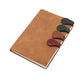 4Pcs Adhesive Leather Bookmark Dual-side Book Page Divider for Bookworm