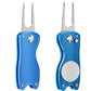 2PCS Golf Divot Repair Tool Putt Alignment Ball Marker Pop-up Fork Tine