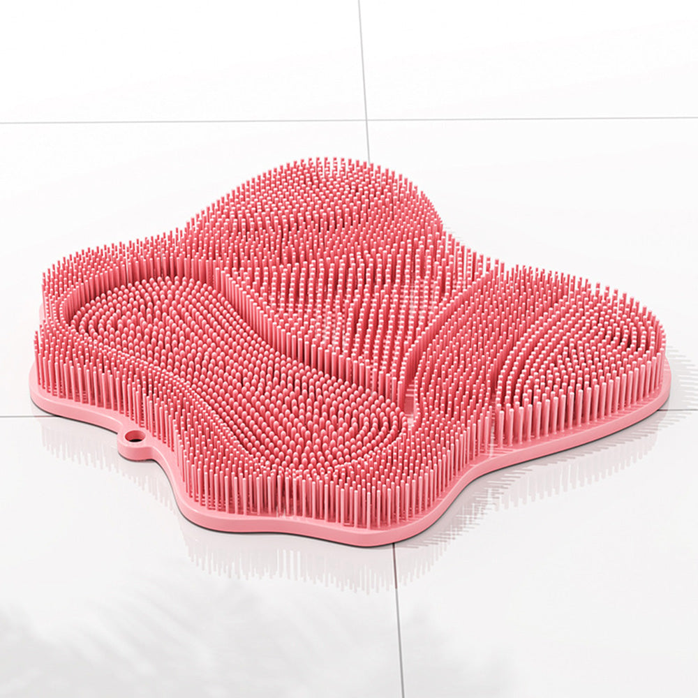 30x28cm Non Slip Suction Back and Foot Cleaning Mat for Showers