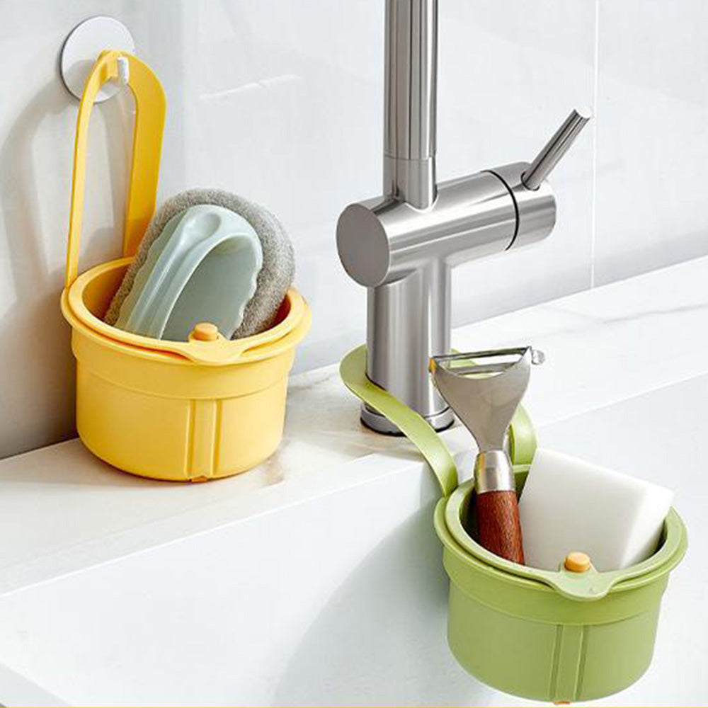 Sink Strainer Basket Household Kitchen Shelf Hanging Sink Stopper for Fruit Vegetable