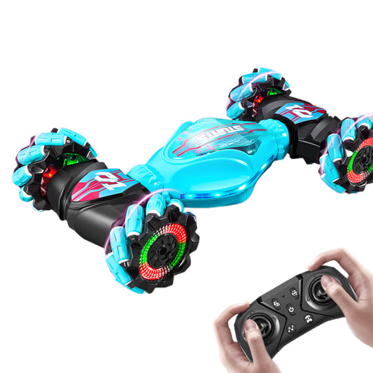 2.4GHz RC Stunt Car Toy With Light Music Xmas Gift Drift Twist Car Toy