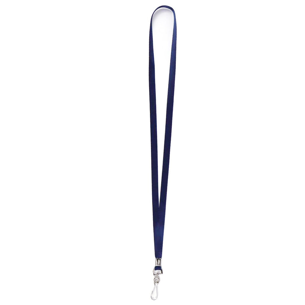 50 Flat Polyester ID Badge Lanyards with 360 Degree Swivel Hooks