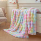 Bubble Tie Dye Throw Blanket Soft Cozy Microfiber Lightweight Warm for Couch-Multicolour