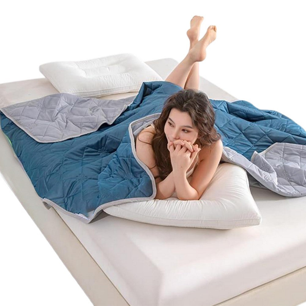 Summer Cooling Blanket Lightweight Soft Cooling Comforter Quilt Throw for Hot Sleepers