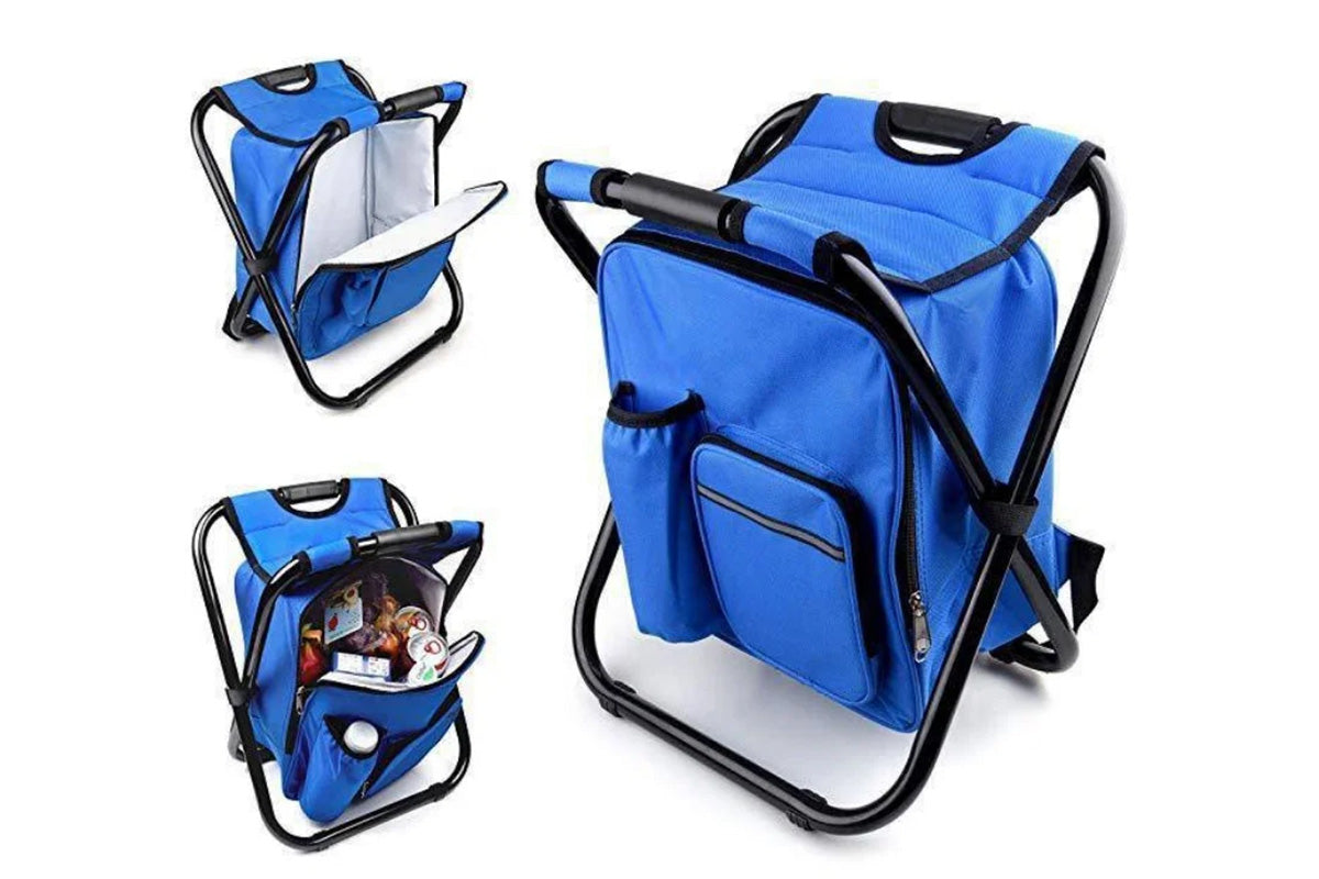 Portable Cooler Stool Multi-Function Folding Fishing Chair