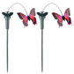 2Pcs Solar Flying Butterfly Garden Decoration