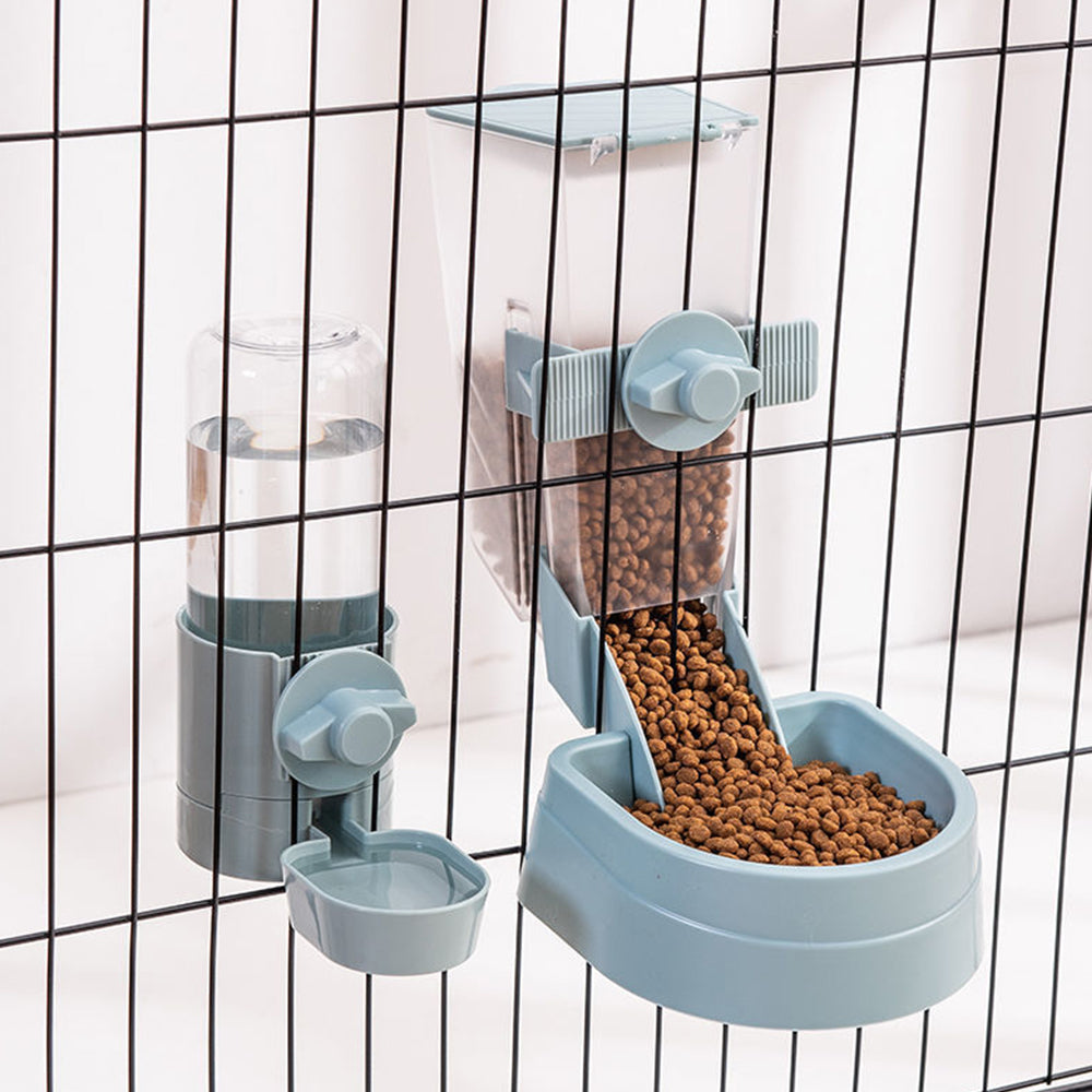 Automatic Pet Bowl Cage Hanging Feeder Pet Water Bottle