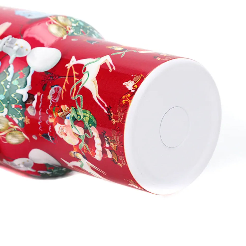 40oz Stainless Steel Christmas Pattern Thermal Mug For Stanley Cup