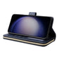 Wallet Leather Flip Cover for Samsung S26 Series with Card Slots Kickstand-Blue