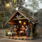 7Pcs 2D Christmas Nativity Scene Ornaments the Birth of Jesus Decor