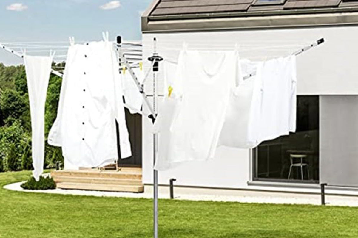 Waterproof Rotary Airer Cover Clotheslines Cover with Zipper Clothes Dryer Shield