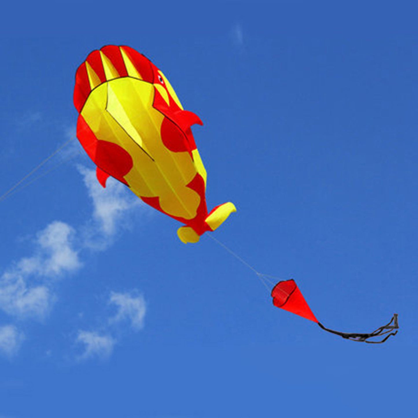 3D Soft Killer Whale Frameless Flying Kite Outdoor Sports Toy