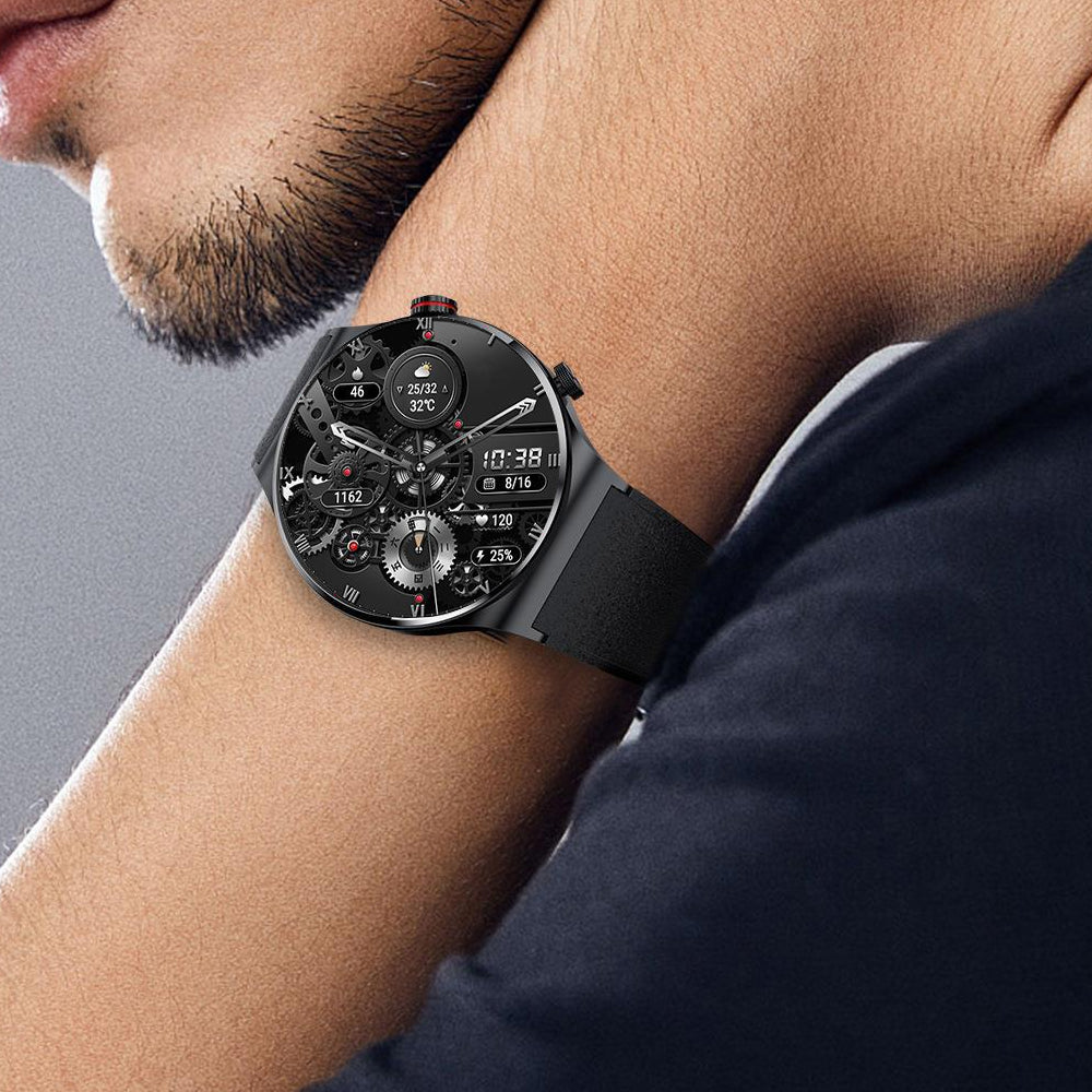 Sport Bluetooth Call Smart Watch With 1 Steel Strap and 1 Silicone Strap