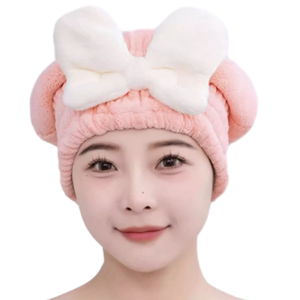 2Pcs Super Absorbent Wet Hair Fast Drying Towel Cap