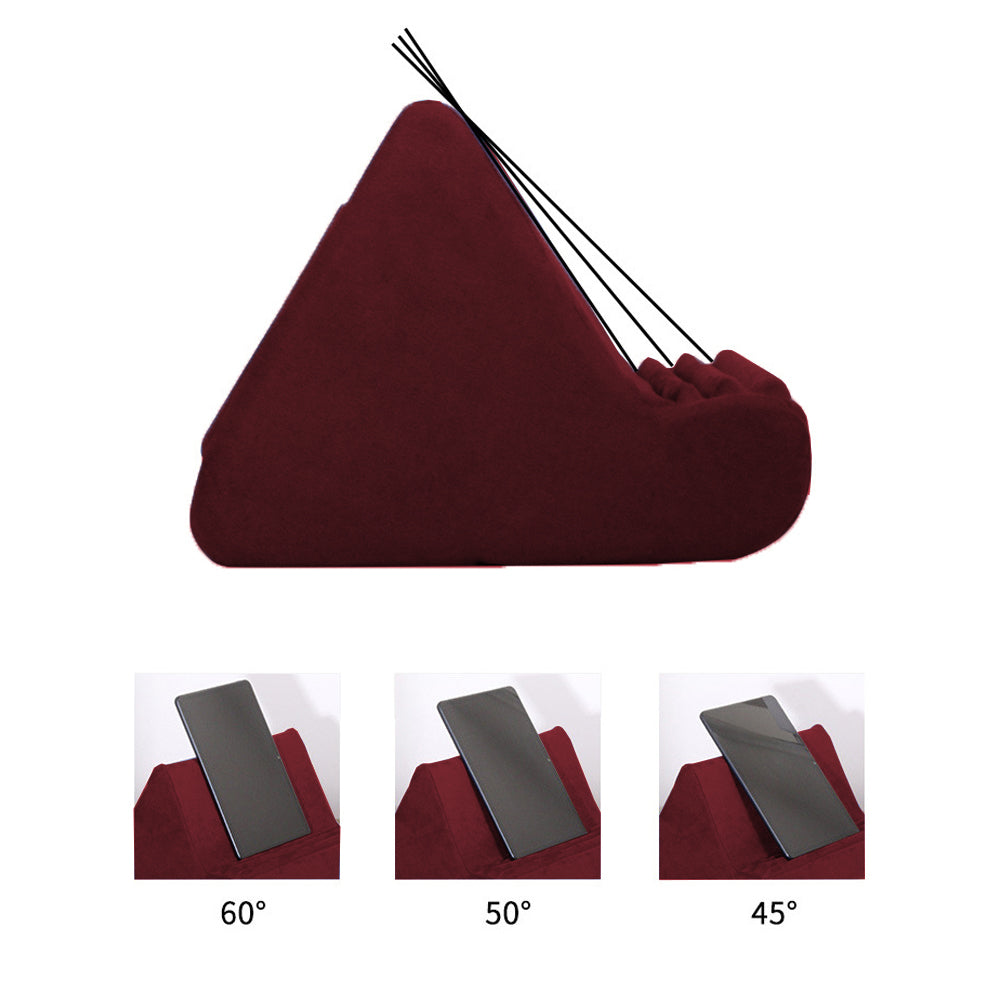 Multi-Angle Tablet Holder Compatible with iPads Lazy Holder Stand for Bed and Desk with 2 Pockets