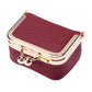 Mini Leather Jewelry Box Coin Purse Jewelry Case With Kiss Lock