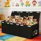 Foldable Toy Storage Organizer Box with Lid and Dividers
