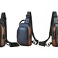 Anti-theft Chest Shoulder Crossbody Sling Bag with USB Port