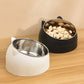 Slanted Stainless Steel Pet Feeder Bowl
