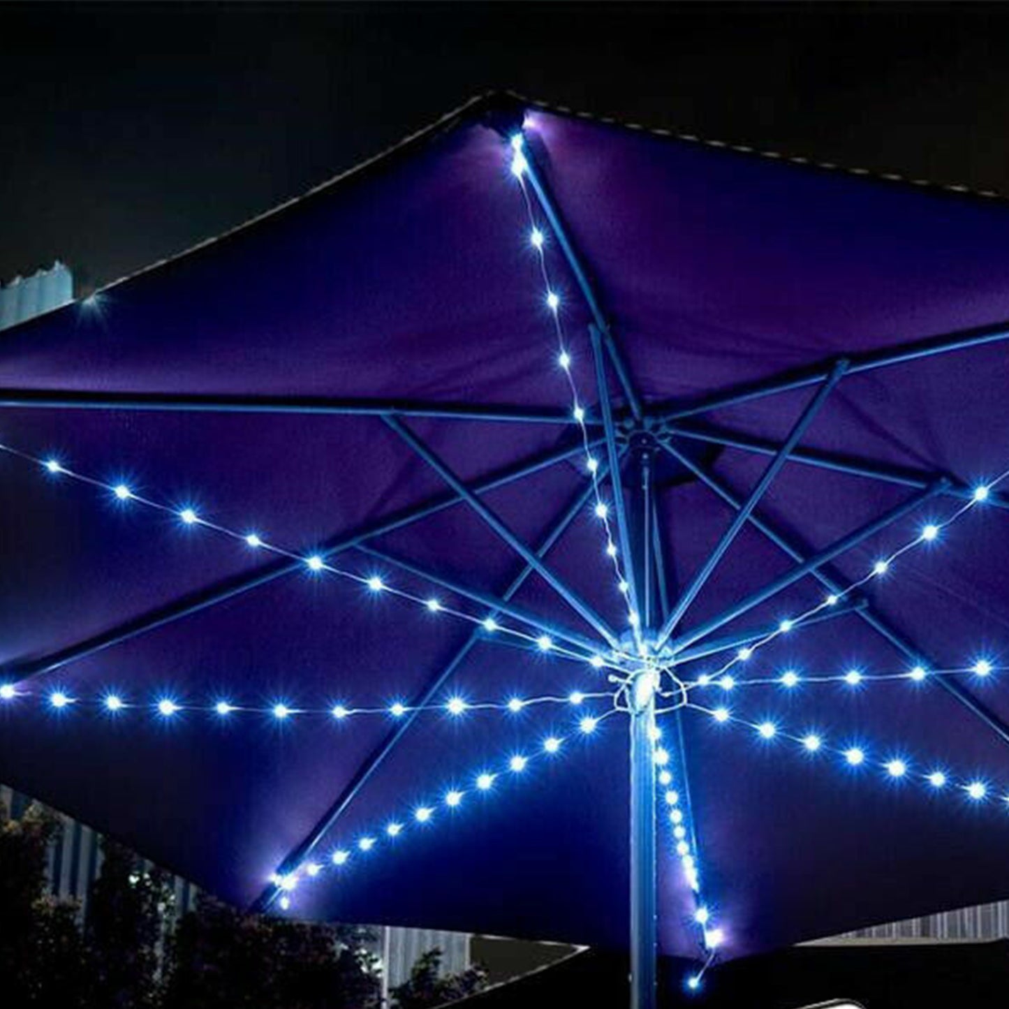 104 LED Solar Patio Umbrella String Lights