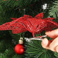 24Pcs Artificial Flowers Christmas Tree Decorations for Wreath Fireplace Stairs
