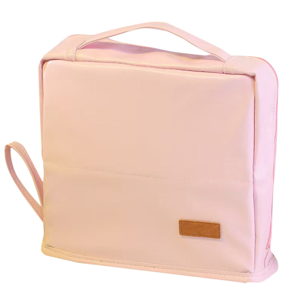 Large Capacity Standing Makeup Bag Travel Makeup Organizer Cosmetic Bag