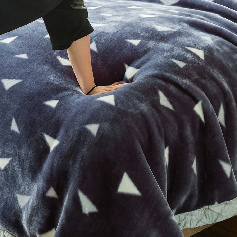 Double Layer Winter Warm Soft Raschel Blanket