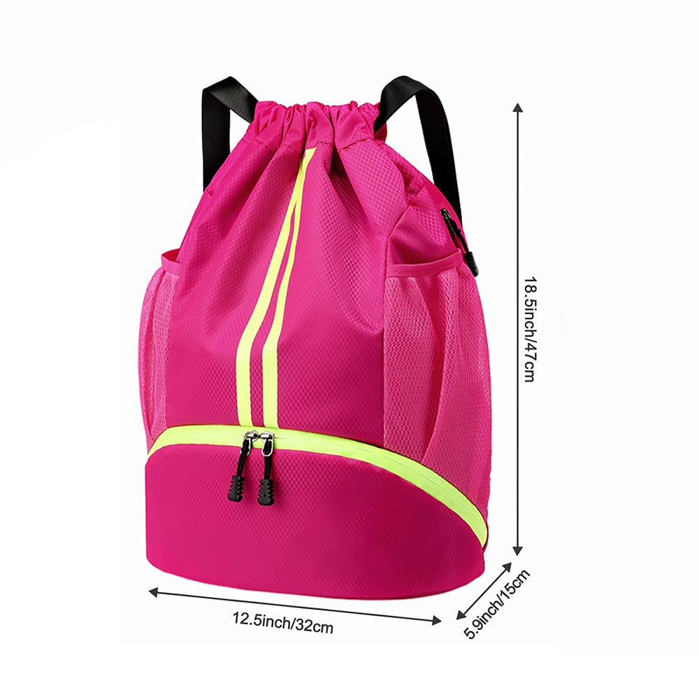 Sports Drawstring Backpack String Tote Gym Bag