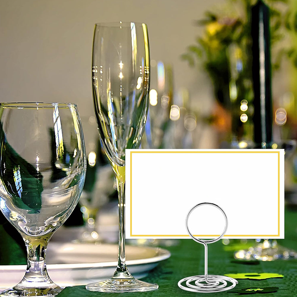 60Pcs Table Card Clip Stand for Party Wedding Decor- Silver and Gold