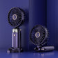 Handheld Fan With LED Display Foldable Hanging Neck Fan Rechargeable Portable Fan