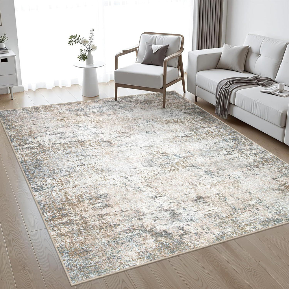 Nordic Crystal Velvet Rug Soft Non Slip for Bedroom Living Room Bedside Floor-Grey