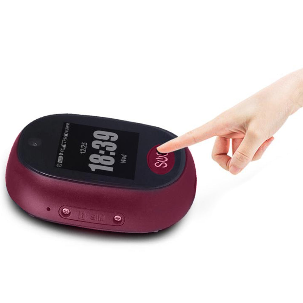 4G Personal Real-Time SOS Tracker for Kids and Elderly with Lanyard