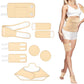 9pcs Reusable Castor Oil Pack Set for Shoulder Neck Waist Chest Knee & Feet