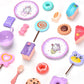 Pretend Play Tea Party Set with Dessert and Carrying Case for Role Play