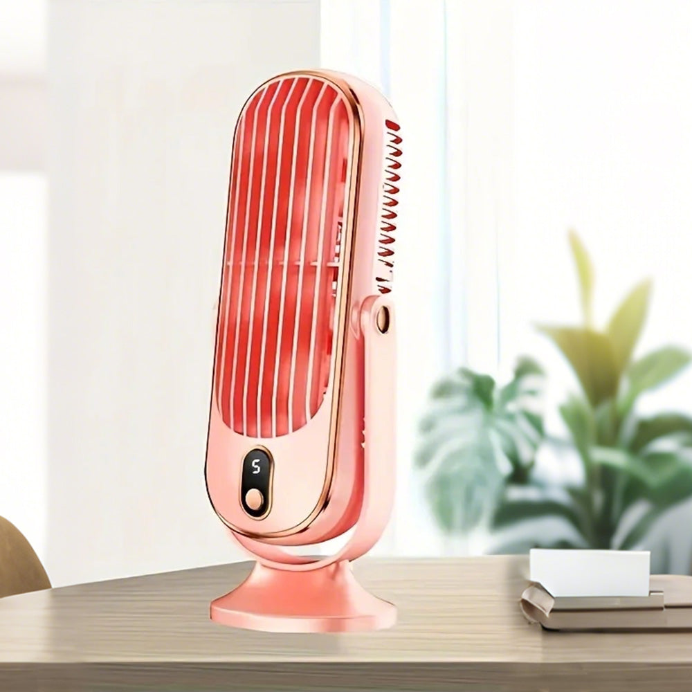 Wireless Cooling Table Fan Portable Tower Fan With 5 Speeds And 720 Degrees Oscillation